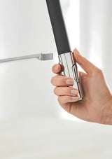 Chromová kuchyňská dřezová baterie Grohe Concetto New s vysokou otočnou výpustí a vytahovací sprškou