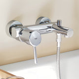 Nástěnná páková vanová baterie Grohe Concetto New v chromovém provedení s přepínačem vana sprcha