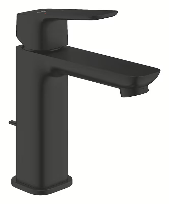 Grohe Cubeo umyvadlová baterie v černé matné s pákovým ovládáním a výpustí