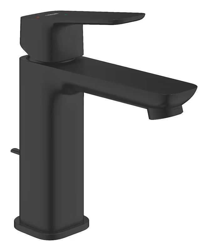Grohe Cubeo páková umyvadlová baterie v černé matné s výpustí