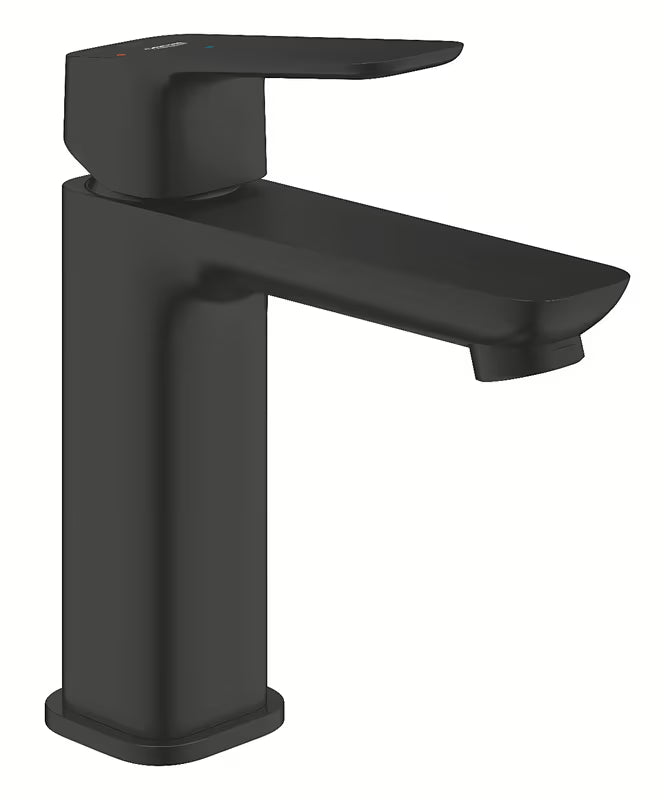 Grohe Cubeo umyvadlová páková baterie v matně černém provedení s clic-clacem