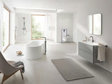 Páková stojánková umyvadlová baterie Grohe Essence s výpustí v provedení hard graphite.