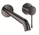 Grohe Essence podomítková umyvadlová baterie v provedení Hard Graphite bez podomítkového tělesa.