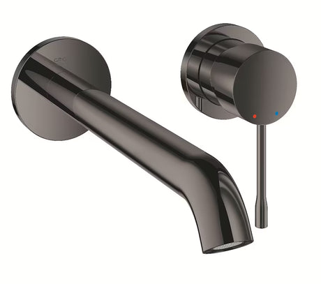 Grohe Essence podomítková umyvadlová baterie v provedení Hard Graphite bez podomítkového tělesa.