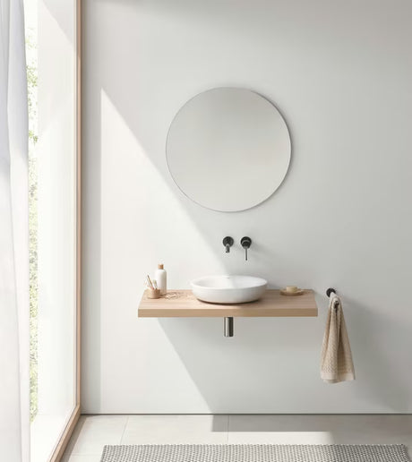 Grohe Essence podomítková umyvadlová baterie v provedení Hard Graphite bez podomítkového tělesa.