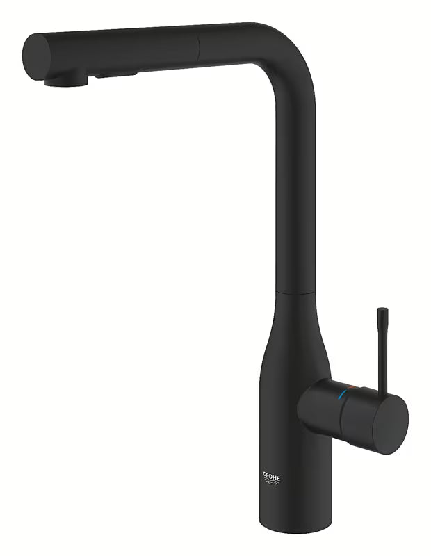 Grohe Essence dřezová baterie s vytahovací sprškou v matném provedení phantom black