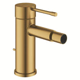 Bidetová páková baterie Grohe Essence s výpustí v povrchové úpravě brushed cool sunrise.