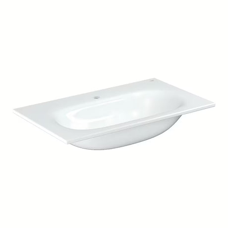 Závěsné vestavné umyvadlo Grohe Essence Ceramic 800x460 mm v bílé keramice Alpine White.