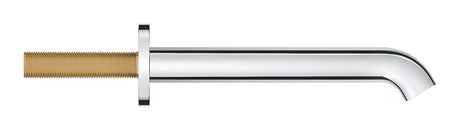 Chromový vanový výtok Grohe Essence New pro montáž na stěnu s perlátorem.
