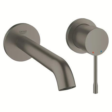 Podomítková umyvadlová baterie Grohe Essence New v provedení brushed hard graphite pro nástěnnou montáž.
