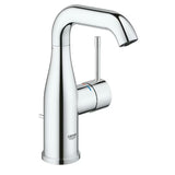 Chromová umyvadlová baterie Grohe Essence New s výpustí a otočnou výtokovou trubicí