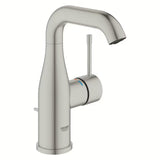 Umyvadlová páková baterie Grohe Essence New s výpustí v provedení supersteel.