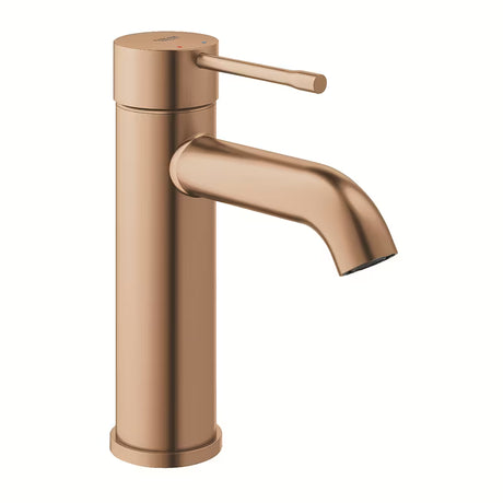 Umyvadlová páková baterie Grohe Essence New s vysokou výpustí v povrchové úpravě brushed warm sunset.
