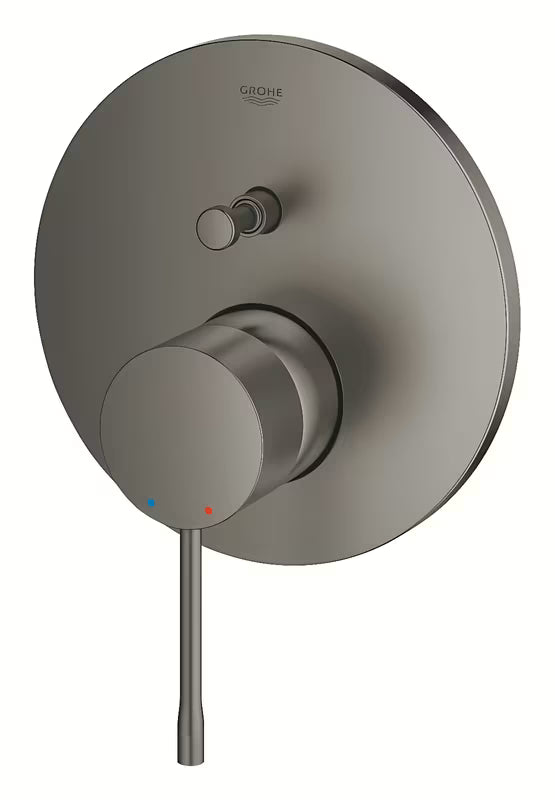 Podomítková sprchová baterie Grohe Essence New v provedení brushed hard graphite s 2směrným přepínačem.