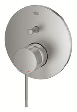 Podomítková sprchová baterie Grohe Essence New v provedení supersteel s pákovým ovládáním a 2směrným přepínačem.