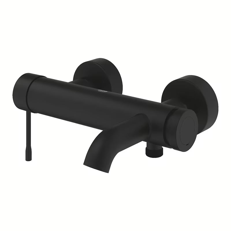 Stenska enoročna armatura za kad Grohe Essence New v mat barvi phantom black