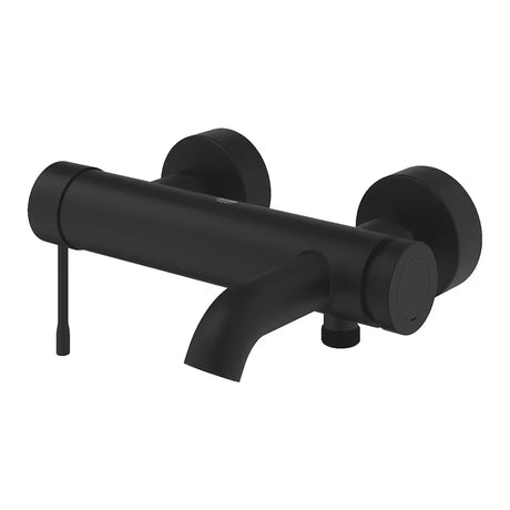 Nástěnná páková vanová baterie Grohe Essence New v matné barvě phantom black