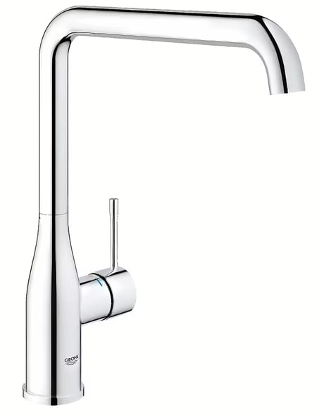 Chromová dřezová baterie Grohe Essence New s vysokou otočnou výpustí a pákovým ovládáním