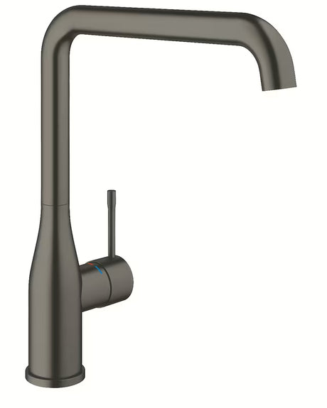 Grohe Essence New dřezová páková baterie s vysokou otočnou výpustí v barvě brushed hard graphite
