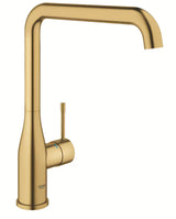 Grohe Essence New dřezová baterie s vysokou otočnou výpustí v povrchové úpravě Brushed Cool Sunrise.