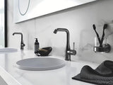 Vysoká páková umyvadlová baterie Grohe Essence New v povrchové úpravě Hard Graphite s otočnou výpustí