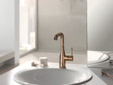 Aukšta svirtinis praustuvo maišytuvas Grohe Essence New, spalva warm sunset, su pasukamu snapu