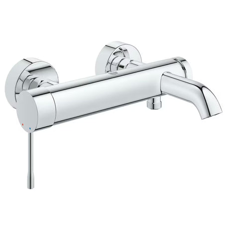 Nástěnná páková vanová baterie Grohe Essence New v chromu s automatickým přepínačem vana sprcha