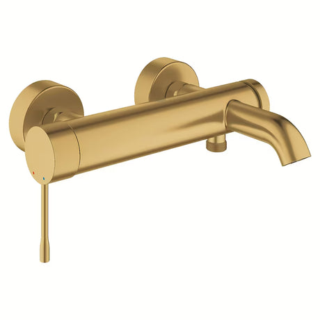 Nástěnná vanová baterie Grohe Essence New v povrchu Brushed Cool Sunrise s pákovým ovládáním
