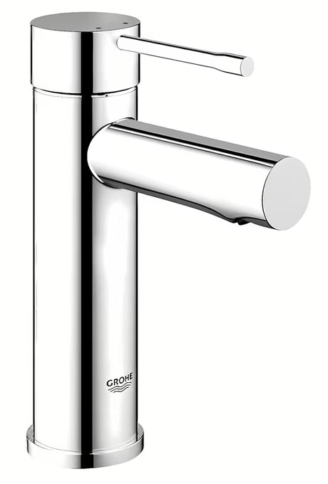 Chromová umyvadlová baterie Grohe Essence New s pákovým ovládáním a hladkým tělem