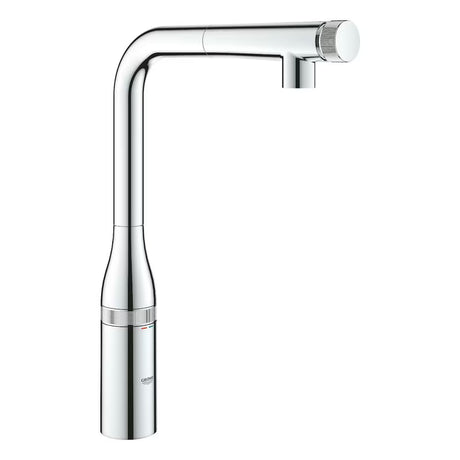 Grohe Essence SmartControl dřezová baterie v chromu s vysokou otočnou výpustí a vytahovací sprchou