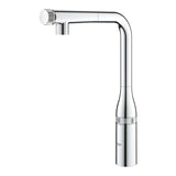 Grohe Essence SmartControl dřezová baterie v chromu s vysokou otočnou výpustí a vytahovací sprchou