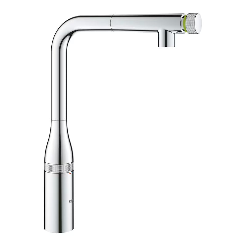 Grohe Essence SmartControl dřezová baterie v chromu s vysokou otočnou výpustí a vytahovací sprchou