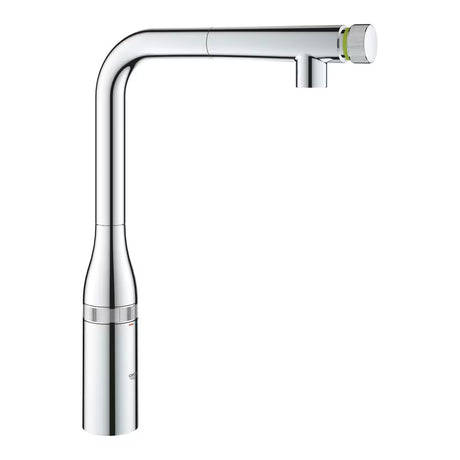 Grohe Essence SmartControl dřezová baterie v chromu s vysokou otočnou výpustí a vytahovací sprchou