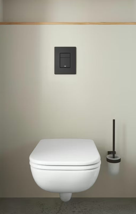 Nástěnná WC štětka Grohe Essentials v matně černém provedení se skrytým upevněním