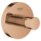Háček na župan Grohe Essentials v provedení warm sunset se skrytým upevněním a povrchem Grohe StarLight.