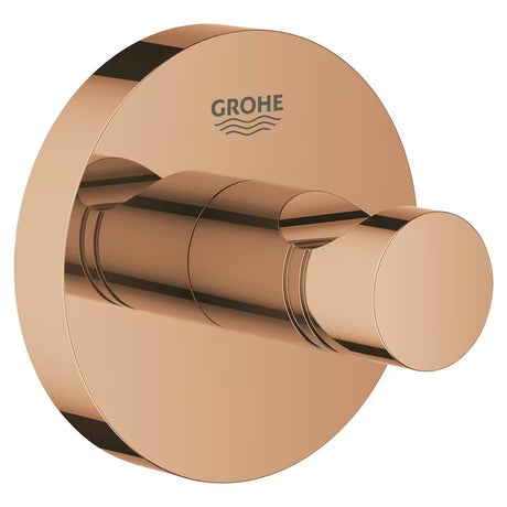 Háček na župan Grohe Essentials v provedení warm sunset se skrytým upevněním a povrchem Grohe StarLight.