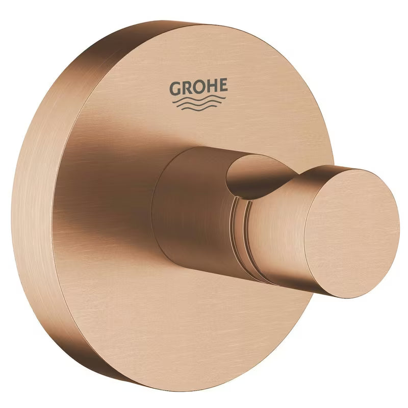 Háček na župan Grohe Essentials v povrchové úpravě Brushed Warm Sunset se skrytým upevněním