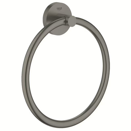 Kroužek na ručníky Grohe Essentials v provedení Brushed Hard Graphite se skrytým upevněním