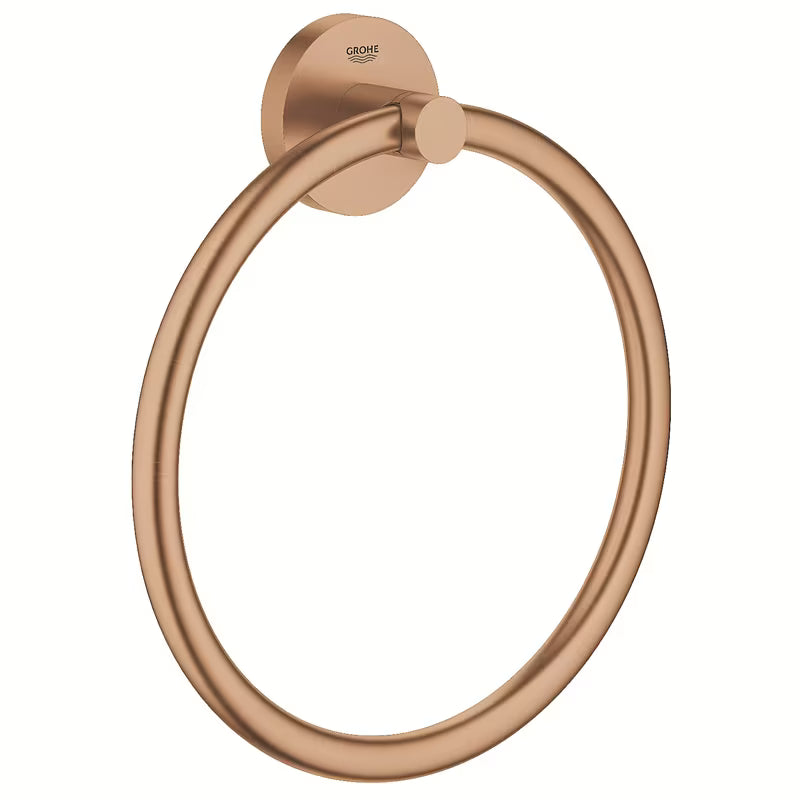 Kroužek na ručníky Grohe Essentials v provedení Brushed Warm Sunset se skrytým upevněním