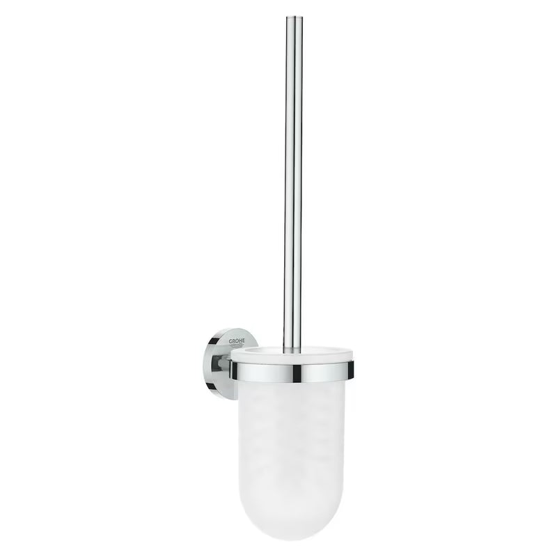Grohe Essentials sada WC štětky v chromu s nástěnnou montáží a skrytým upevněním