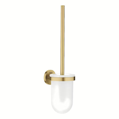 Sada WC štětky Grohe Essentials v provedení Brushed Cool Sunrise se skrytým upevněním na stěnu.
