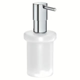 Grohe Essentials dávkovač tekutého mýdla bez držáku v chromovém provedení se skleněnou nádobkou