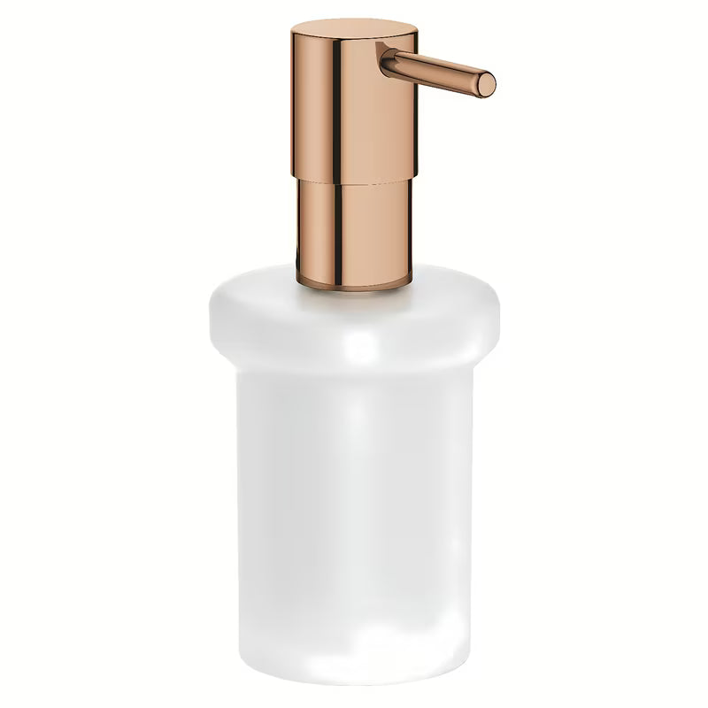 Dávkovač tekutého mýdla Grohe Essentials bez držáku v barvě warm sunset, sklo a kov