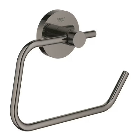 Držák toaletního papíru Grohe Essentials bez krytu v provedení hard graphite se skrytým upevněním