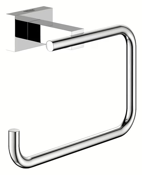 Chromový držák toaletního papíru Grohe Essentials Cube bez krytu se skrytým upevněním