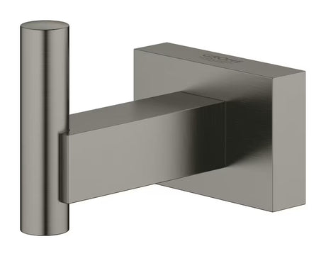 Háček na župan Grohe Essentials Cube v provedení kartáčovaný hard graphite se skrytým upevněním