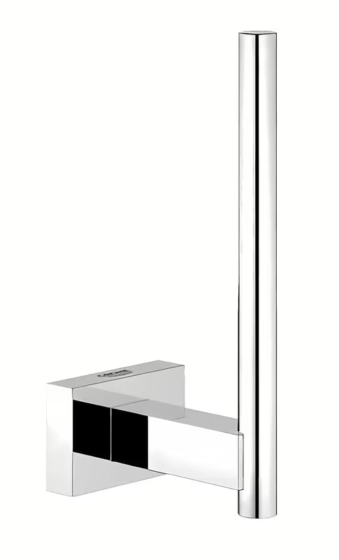 Chromový nástěnný držák rezervní role toaletního papíru Grohe Essentials Cube se skrytým upevněním