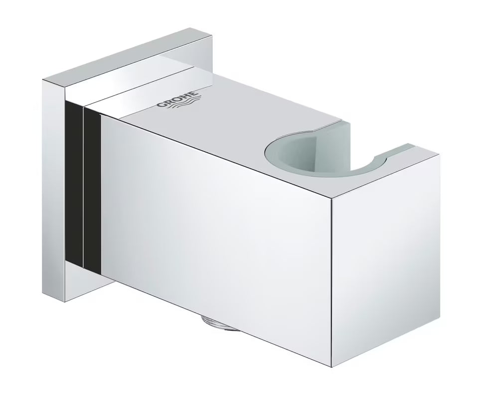 Chromový podomítkový vývod Grohe Euphoria Cube se sprchovým držákem v hranatém designu