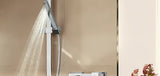 Vanový set Grohe Euphoria Cube v chromu s ruční sprchou, držákem a sprchovou hadicí Silverflex 1 250 mm.