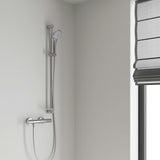 Chromová sprchová tyč Grohe Euphoria Neutral 900 mm s posuvným prvkem a otočným držákem